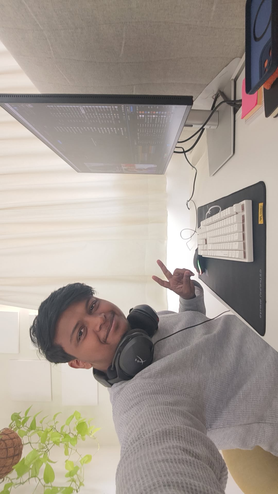 Rupa at his editing desk